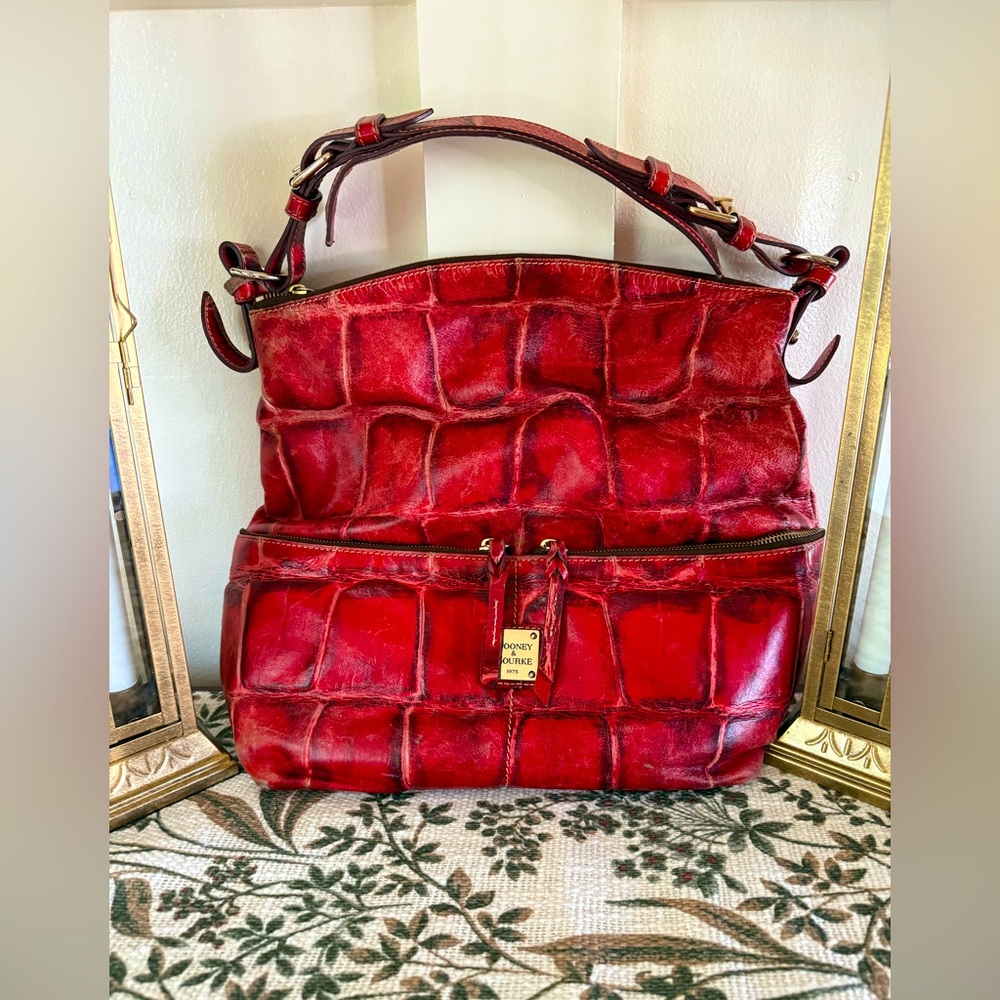 Dooney & Bourke Croc Hobo Bag